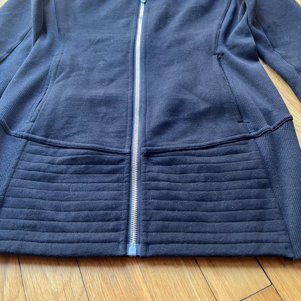 Lululemon size 4 Athleisure Sport Black Funnel Neck Full Zip Radiant Jacket II - Picture 5 of 16
